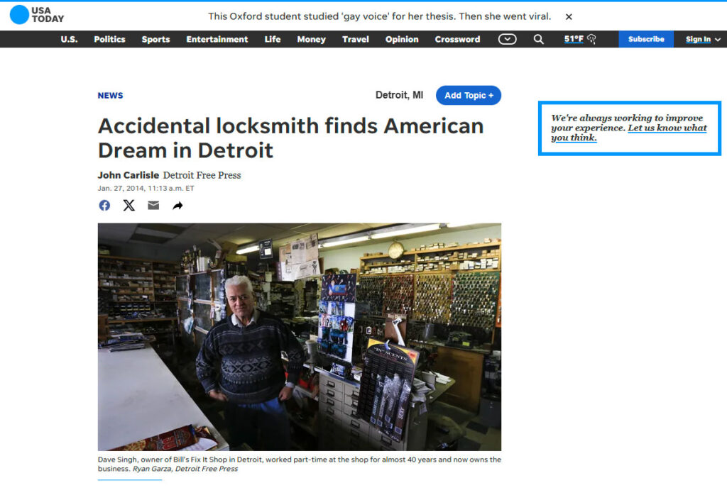 BillsFixItShop on USA Today